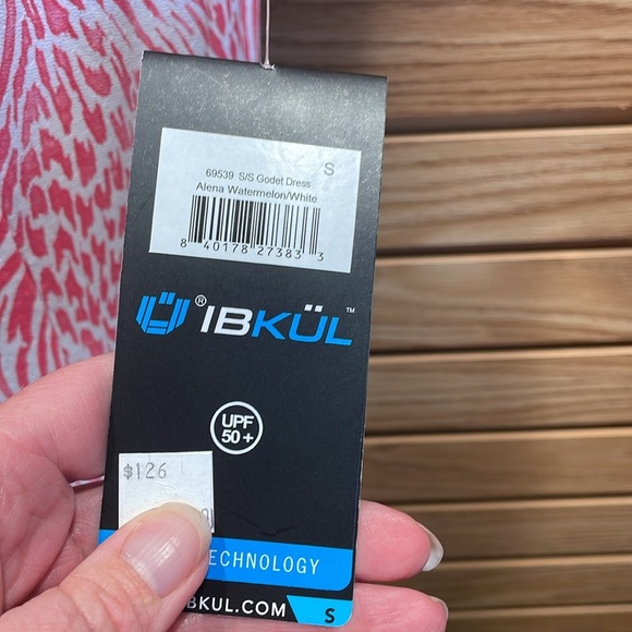 IBKUL Short Sleeve Godet Dress - Picture 2 of 2